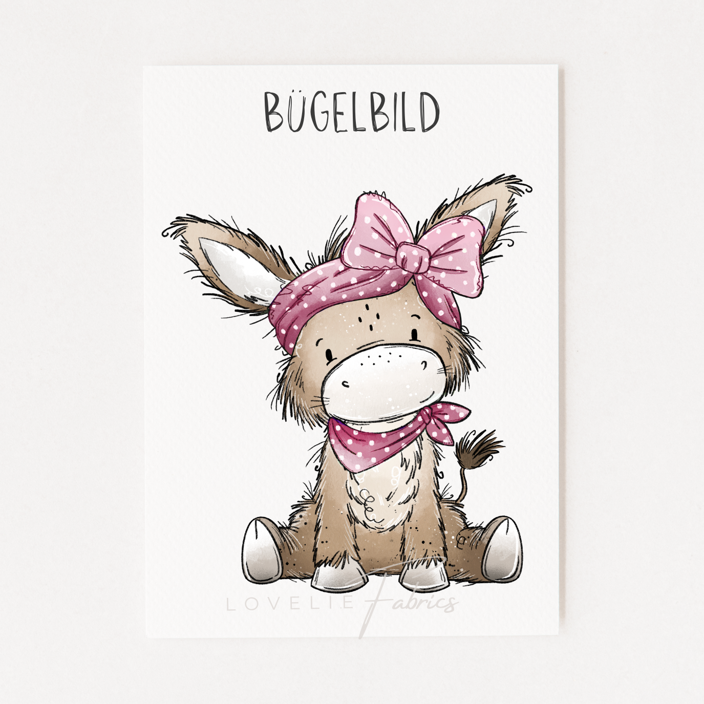Bügelbild Eselchen