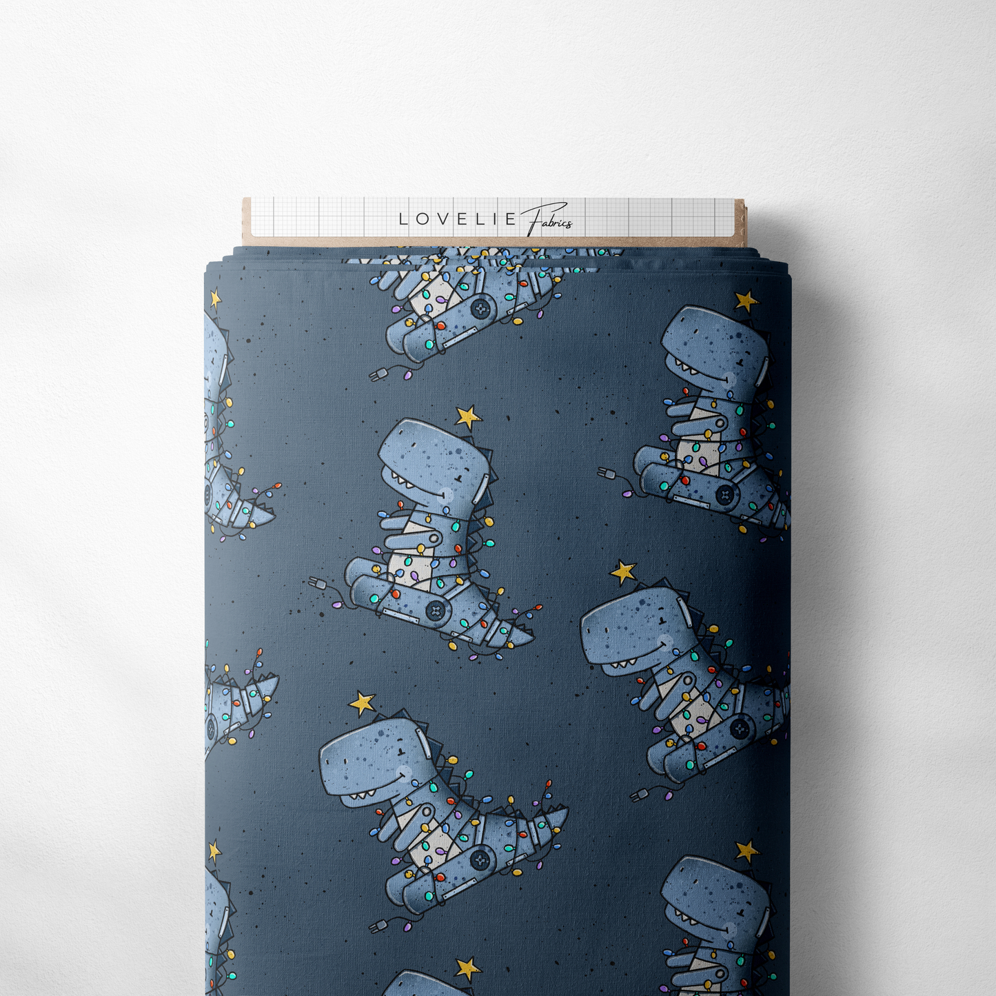 French Terry Robo TreeRex Blue