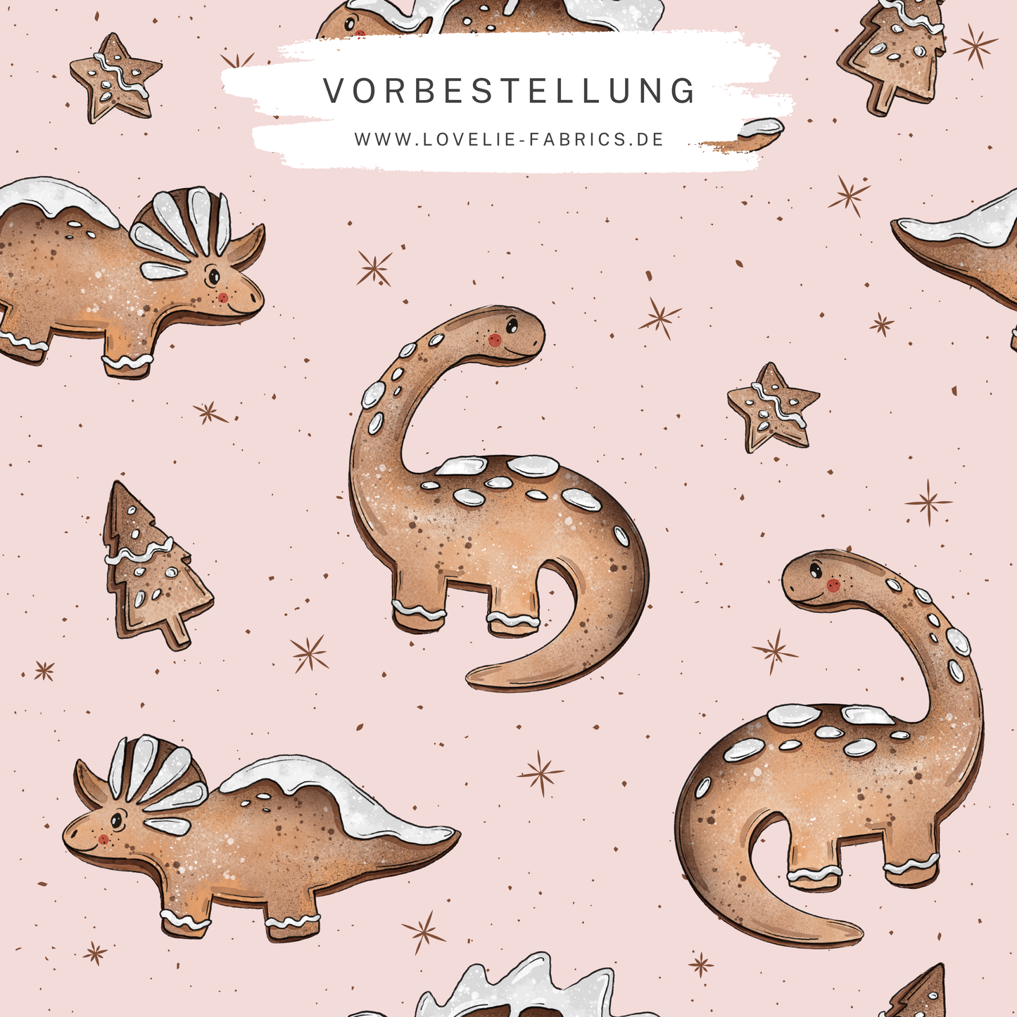 Vorbestellung: Dino Kekse Rosa