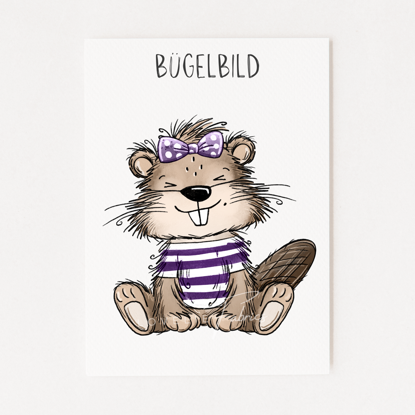 Bügelbild Biberlienchen