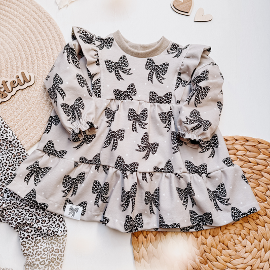 Jersey Leo Schleife Taupe