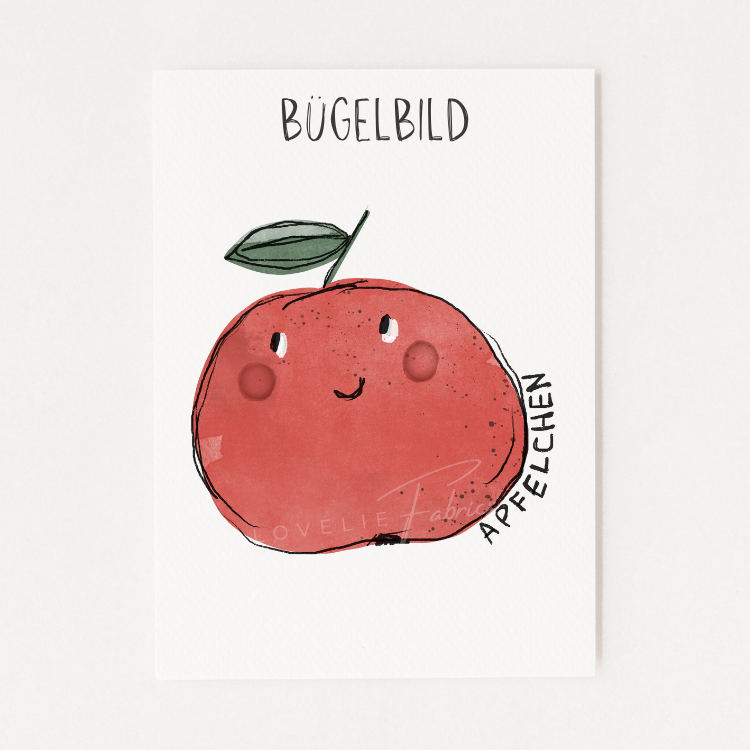 Bügelbild Apfelchen