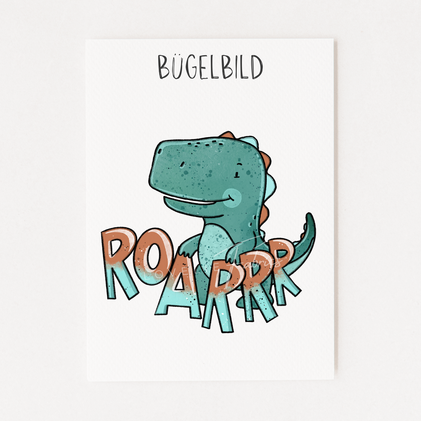 Bügelbild Dino Cool