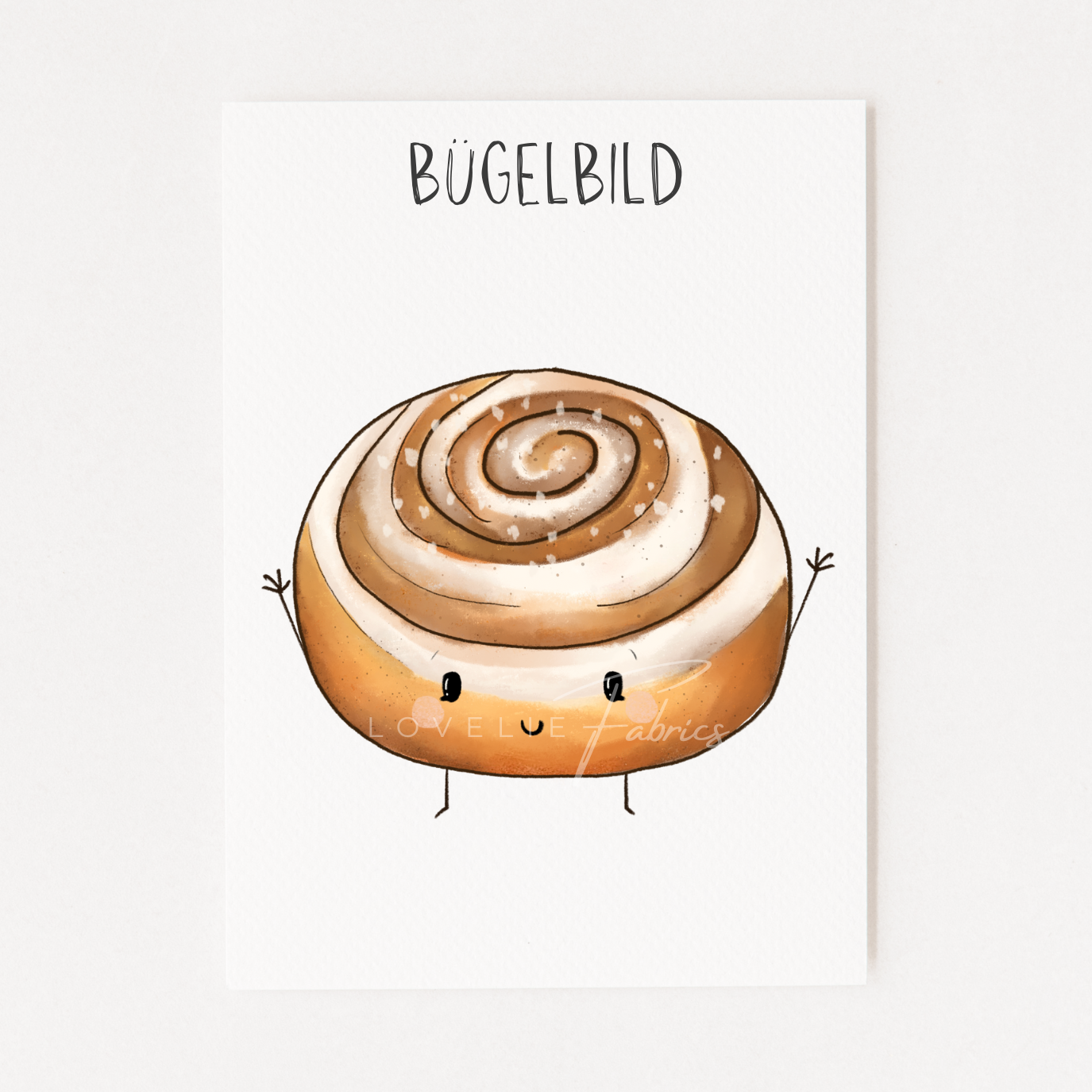 Bügelbild Zimtschnecke