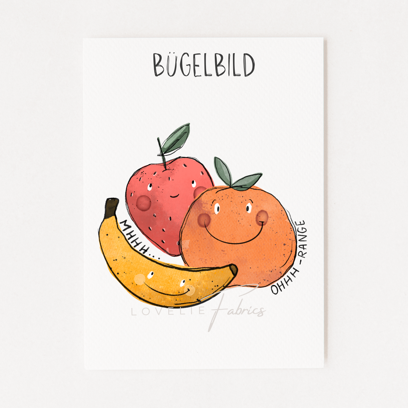 XL Bügelbild Fruties