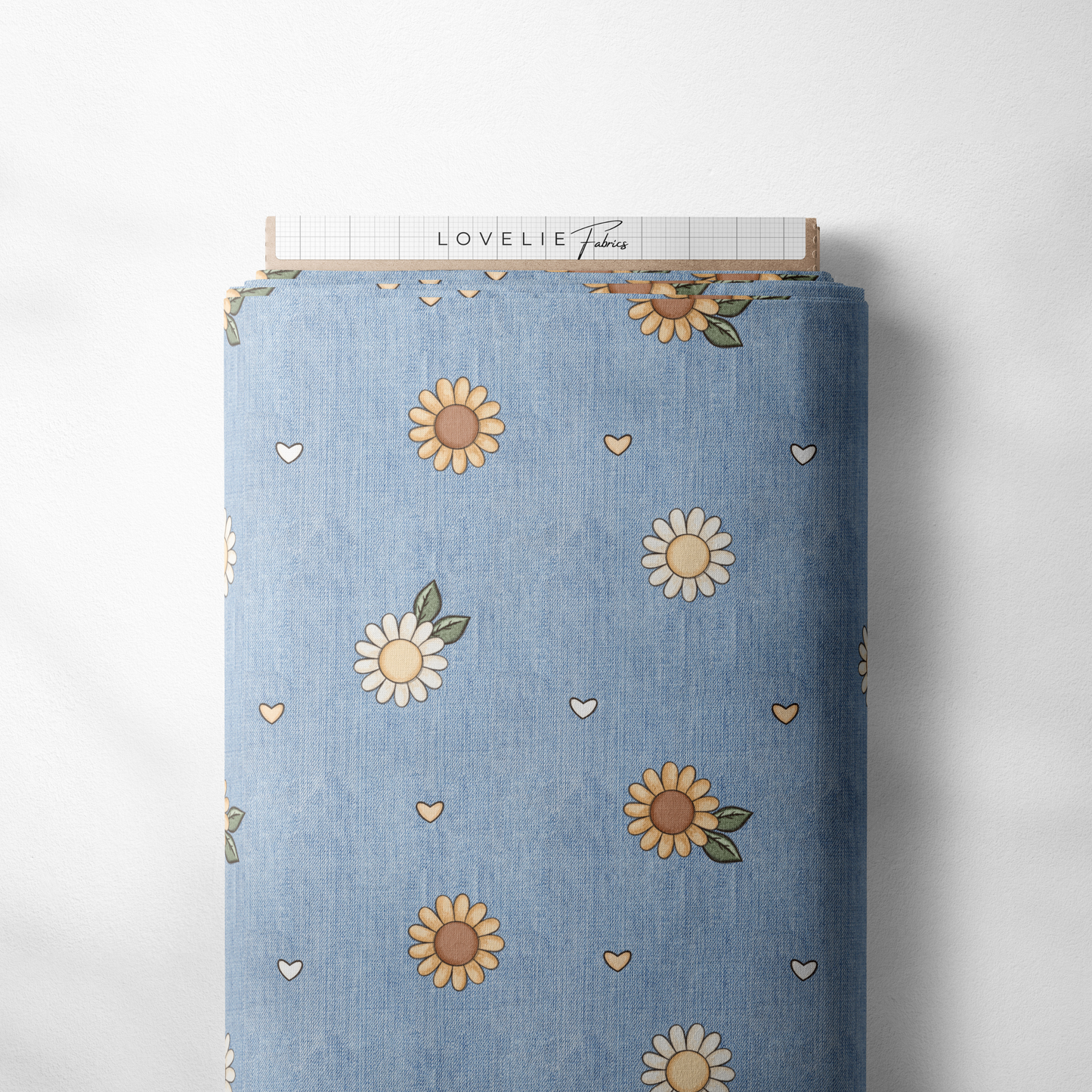 Jersey Denim Sunflower