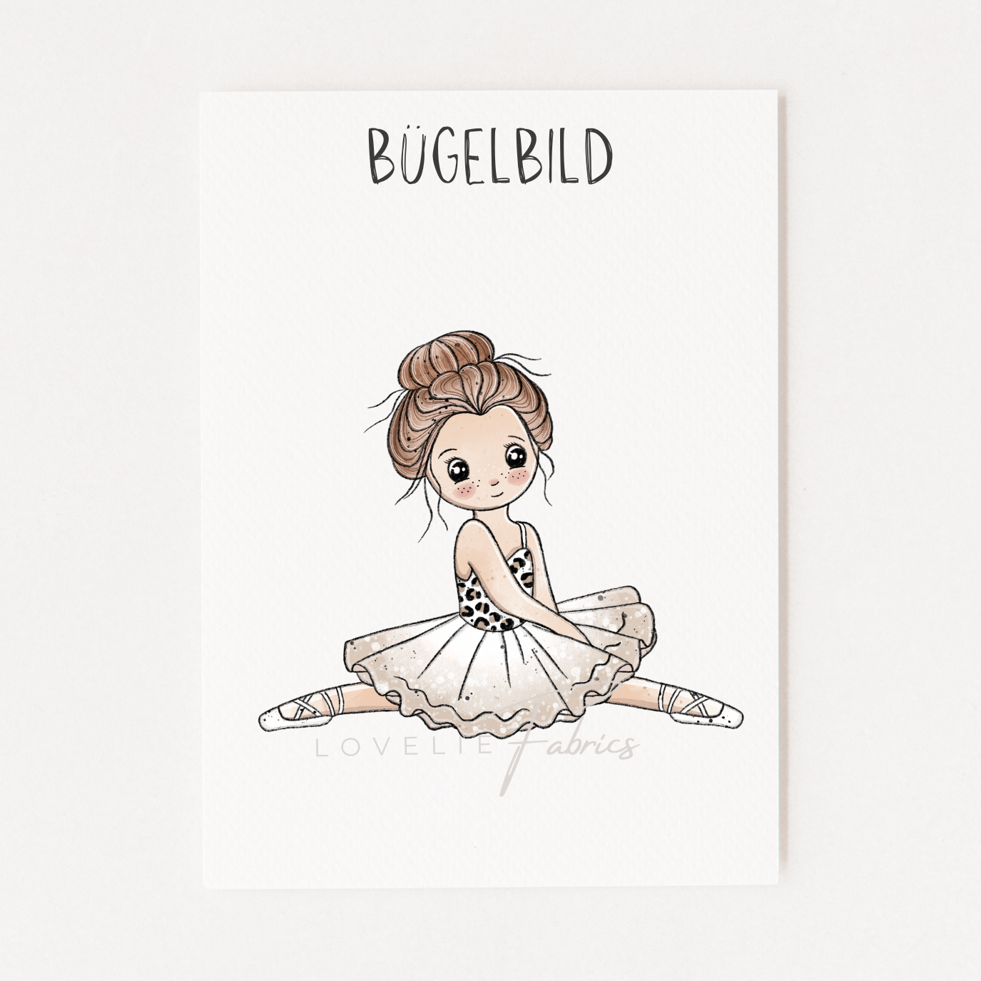 XL Bügelbild Ballerinchen Leo