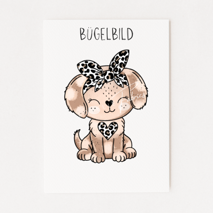 Bügelbild Leo Dogy Gefleckt