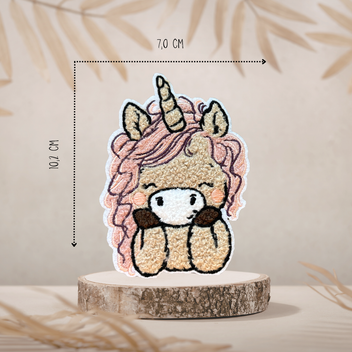 Chenille Patch Einhorn