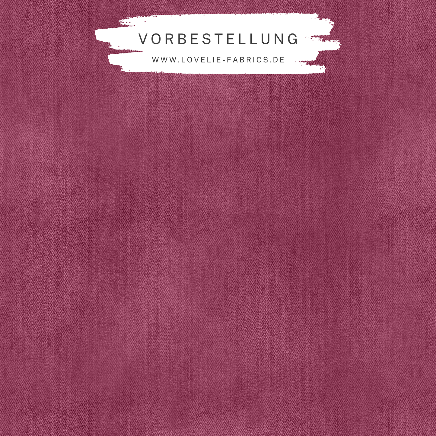 Vorbestellung: Bio French Terry Denim Beere