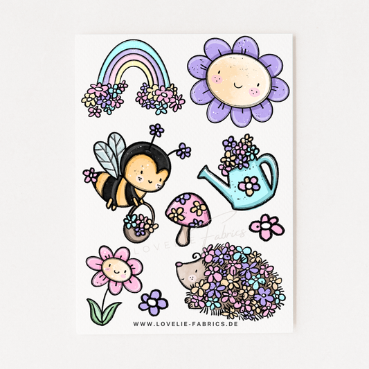 Bügelbildbogen Spring World