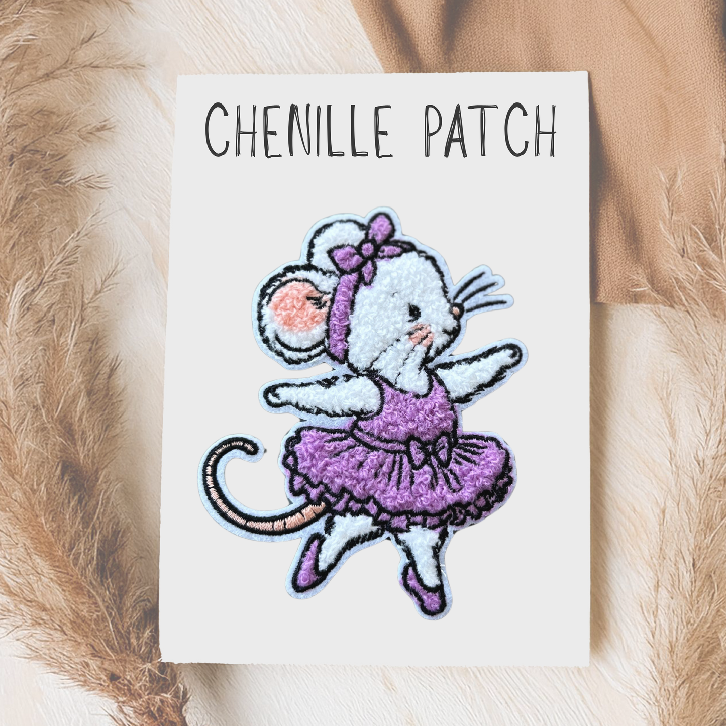Chenille Patch Ballerinamaus