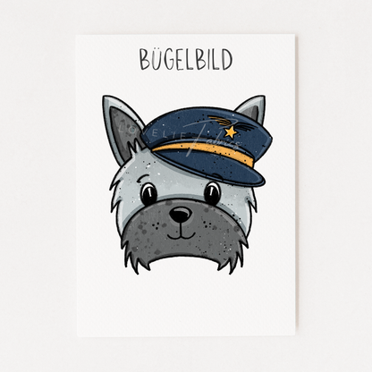 Bügelbild Hundehelden Sheriff