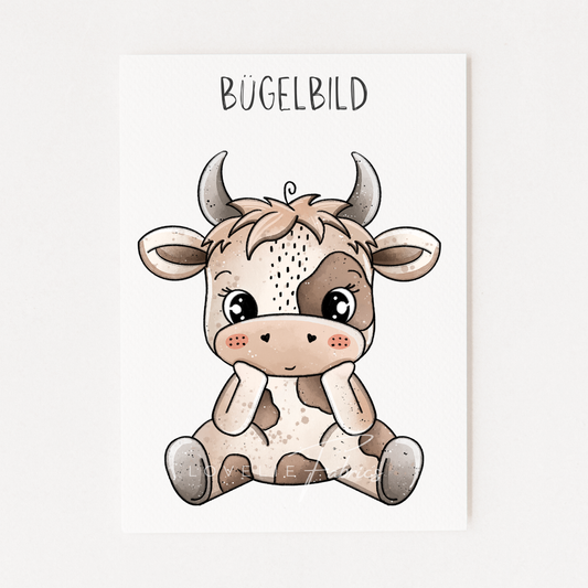 Bügelbild Schokokuh