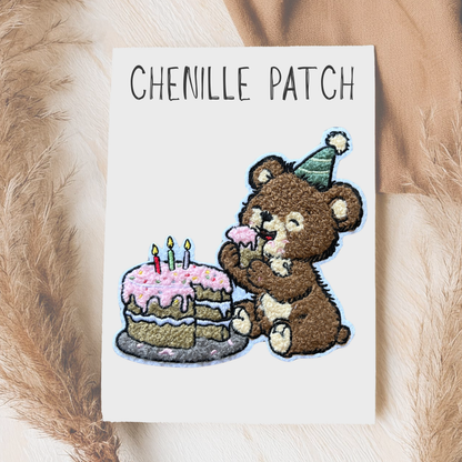 Chenille Patch Geburtstags Bärchen