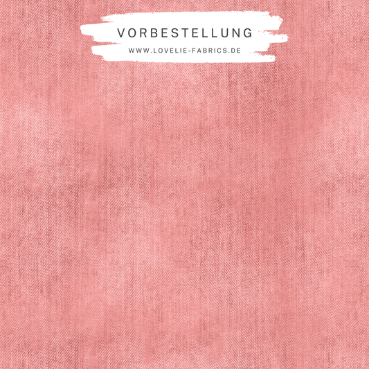 Vorbestellung: French Terry Denim Peach Rose