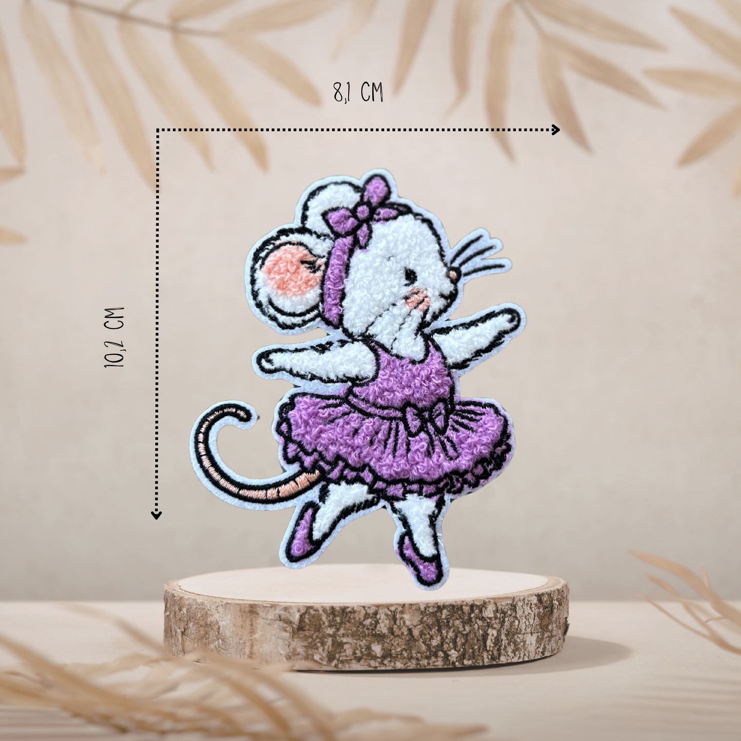 Chenille Patch Ballerinamaus