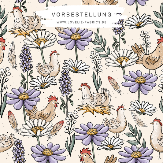 Vorbestellung: Wiesen Hühner Flieder