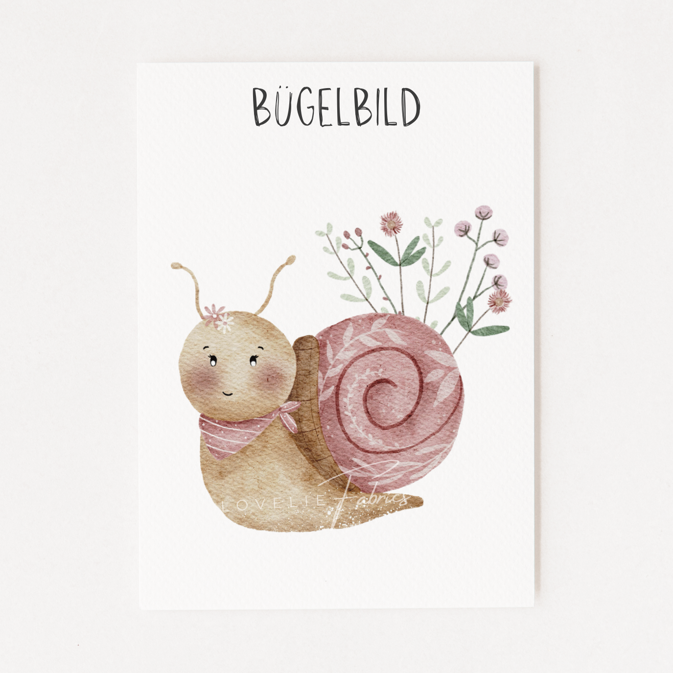 Bügelbild Schneckie