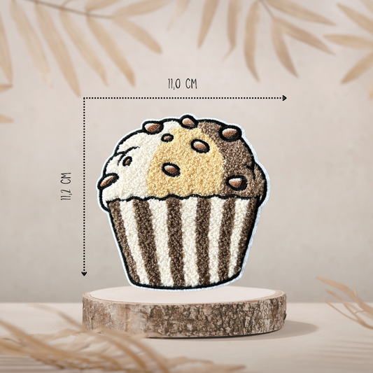 Chenille Patch Schoko Muffin