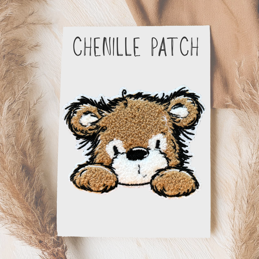 Chenille Patch Wut Bär