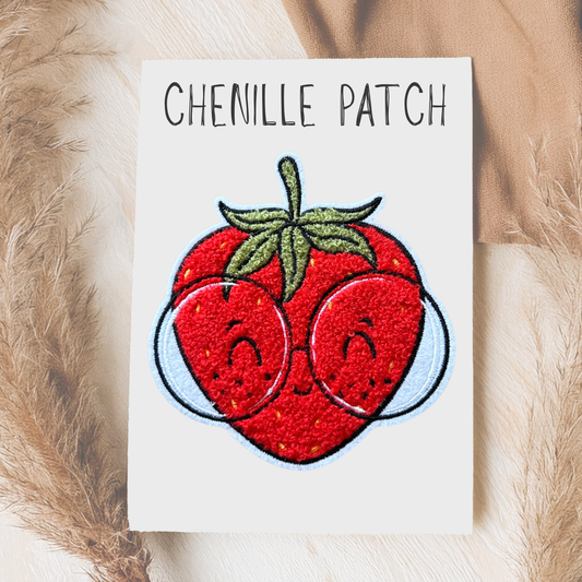 Chenille Patch Erdbeerlein
