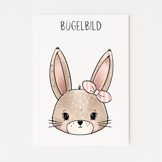Bügelbild Hasi