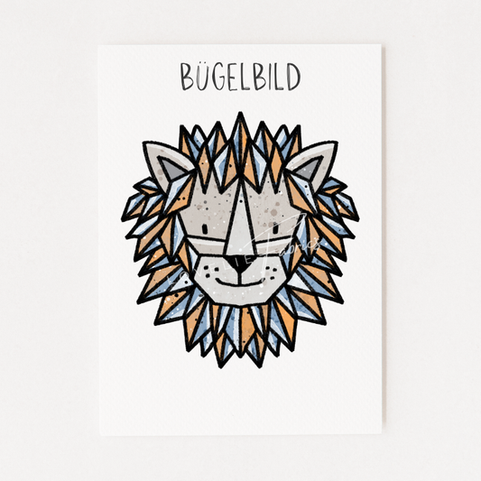 Bügelbild Robo Lion Orange
