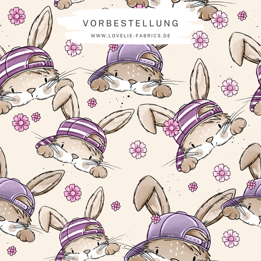 Vorbestellung: Hasen Scratch Flieder