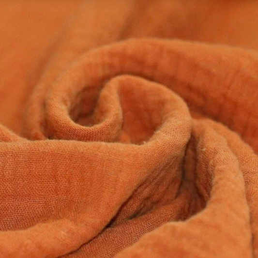 Baumwoll Musselin Dusty Orange