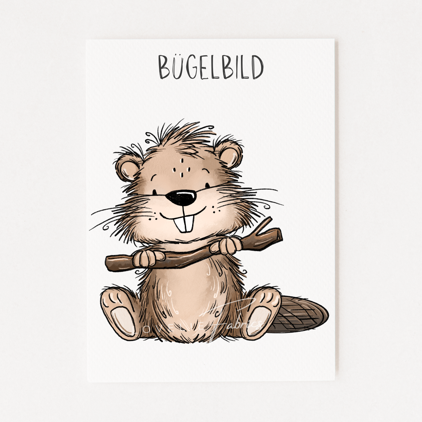 Bügelbild Biberlein