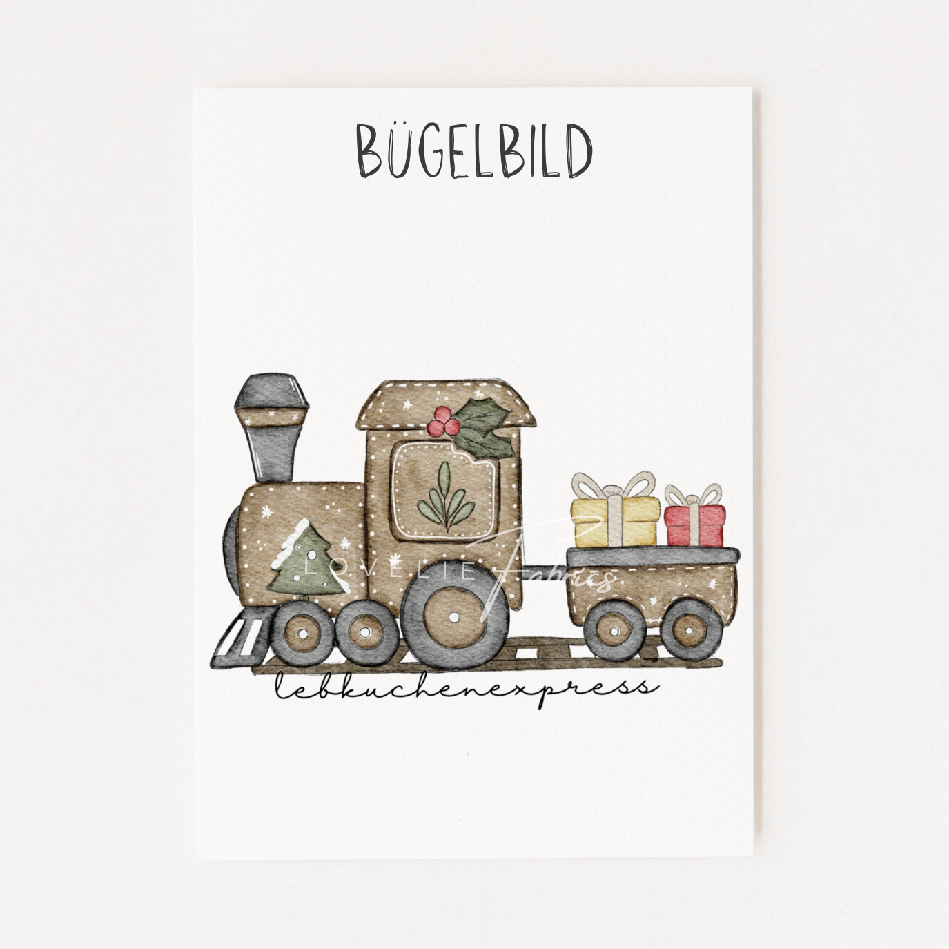 Bügelbild Lebkuchenexpress