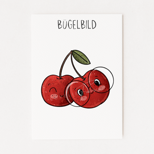 Bügelbild Kirschlein