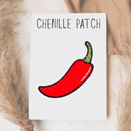 Chenille Patch Hot Chili