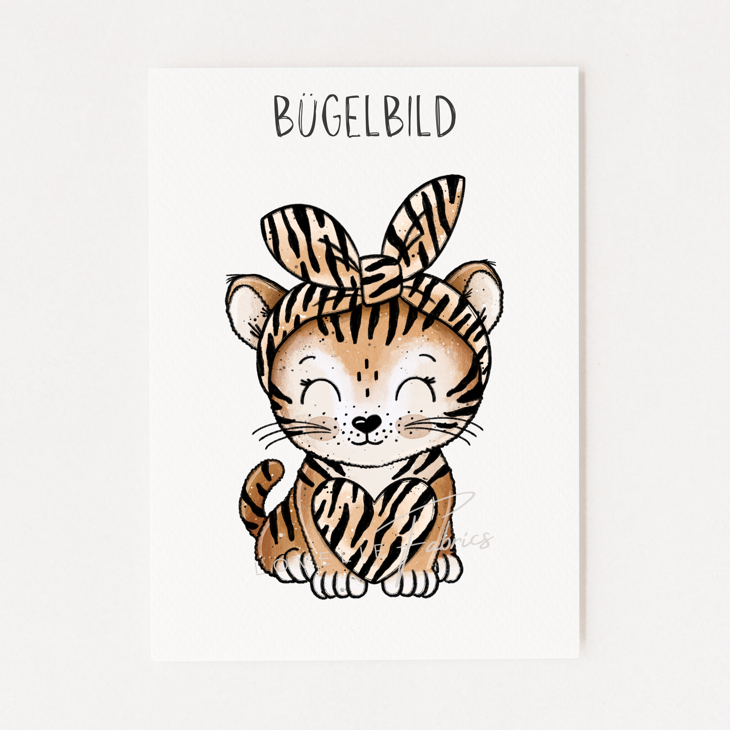 Bügelbild Tiger Lina