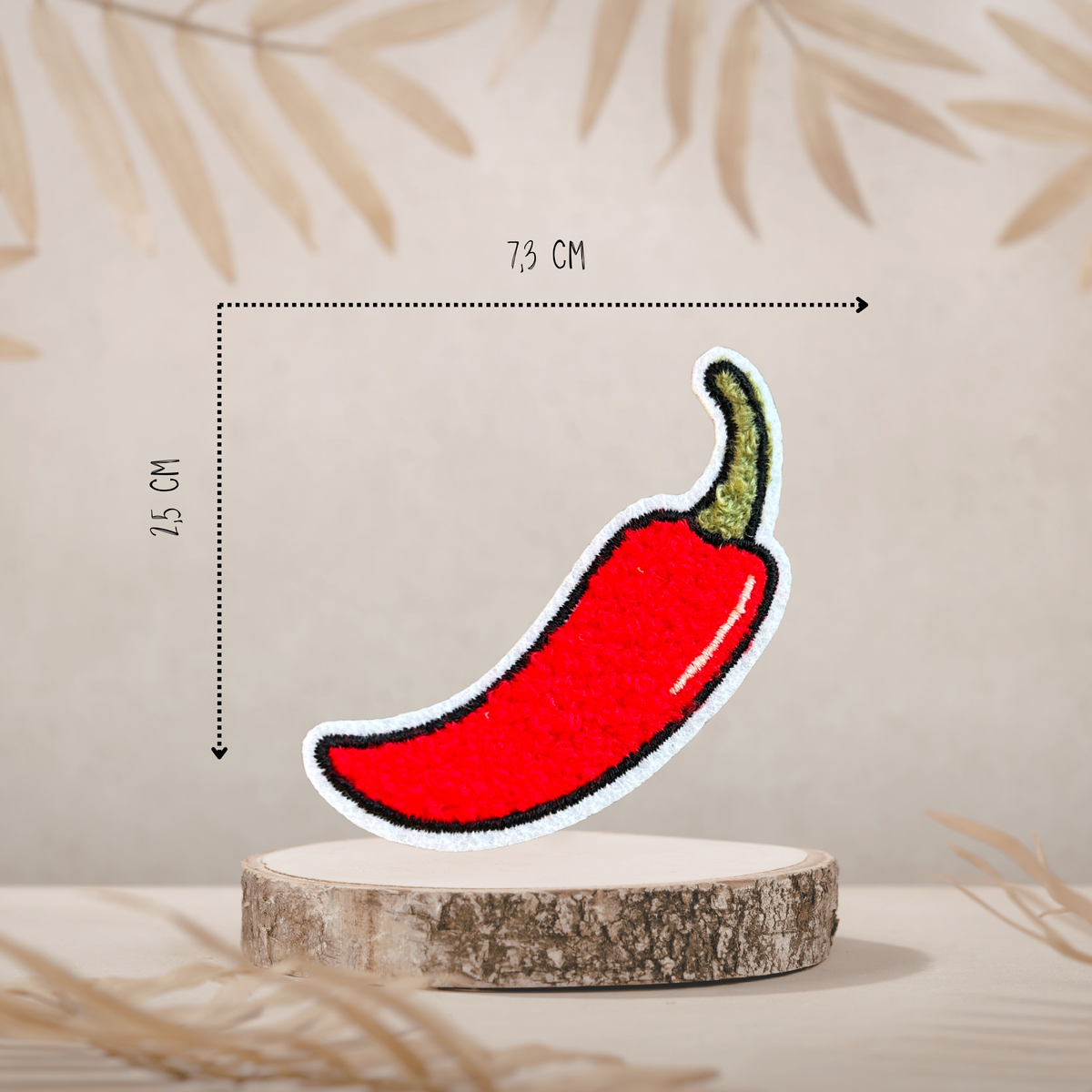 Chenille Patch Hot Chili