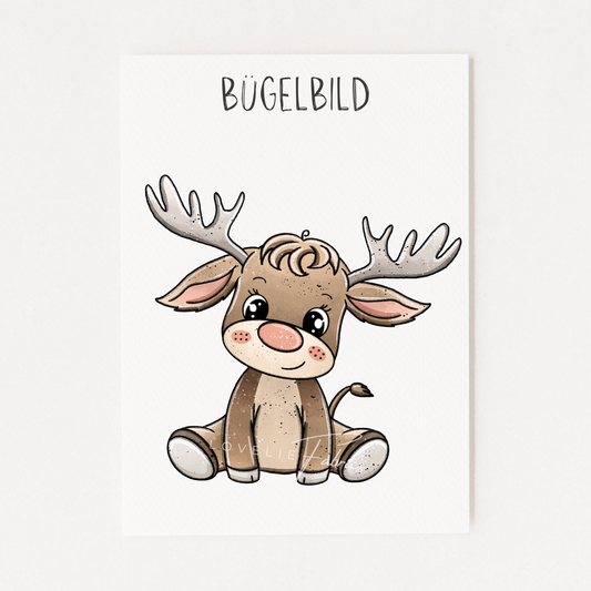 Bügelbild Elchilein
