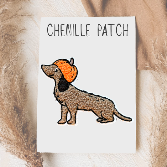 Chenille Patch Dackel Spuk