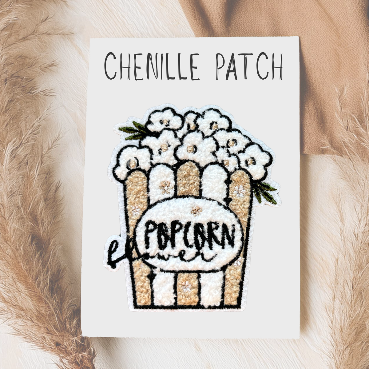 Chenille Patch Flower Popcorn