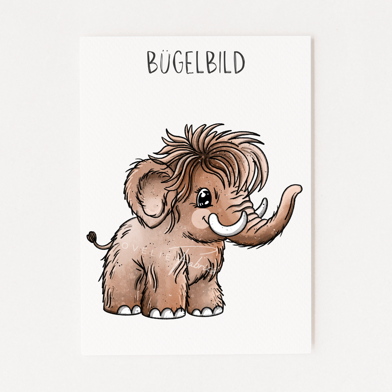 Bügelbild Mammutlein