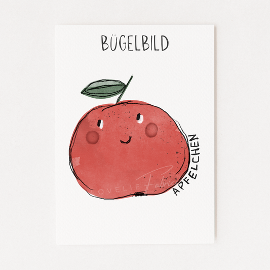 Bügelbild Apfelchen
