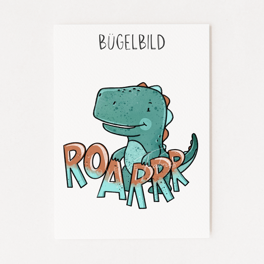 Bügelbild Dino Cool