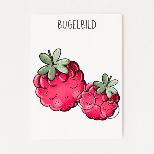 Bügelbild Himbeere