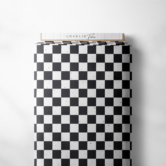 French Terry Grid Karo Kombi