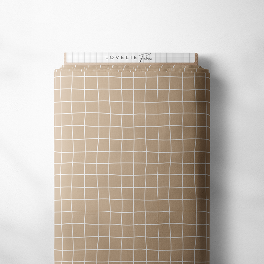 Bio French Terry Grid Kombi Braun