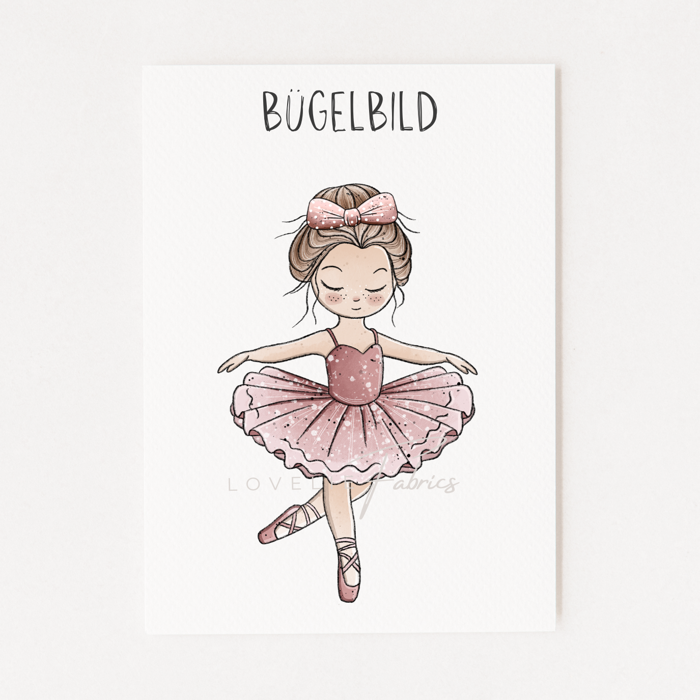 Bügelbild Ballerinchen