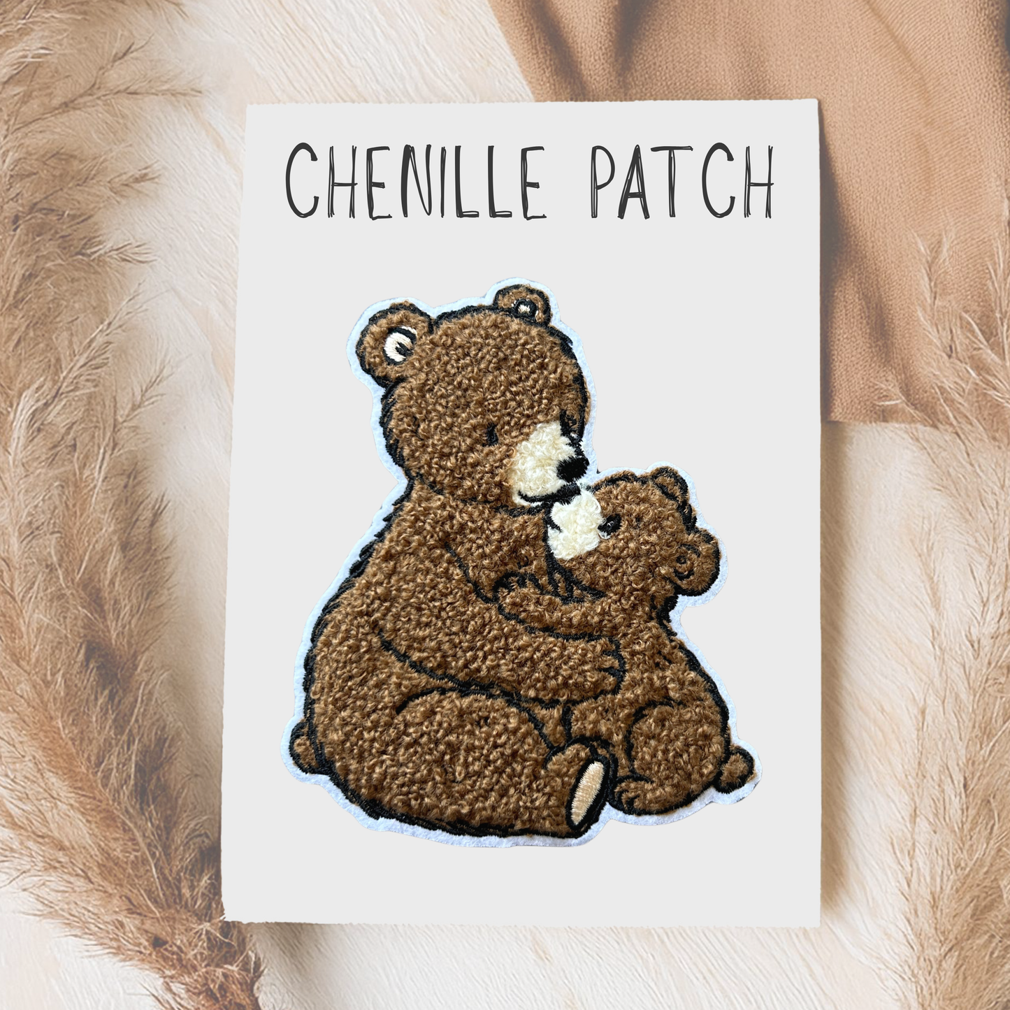 Chenille Patch Bärenmama