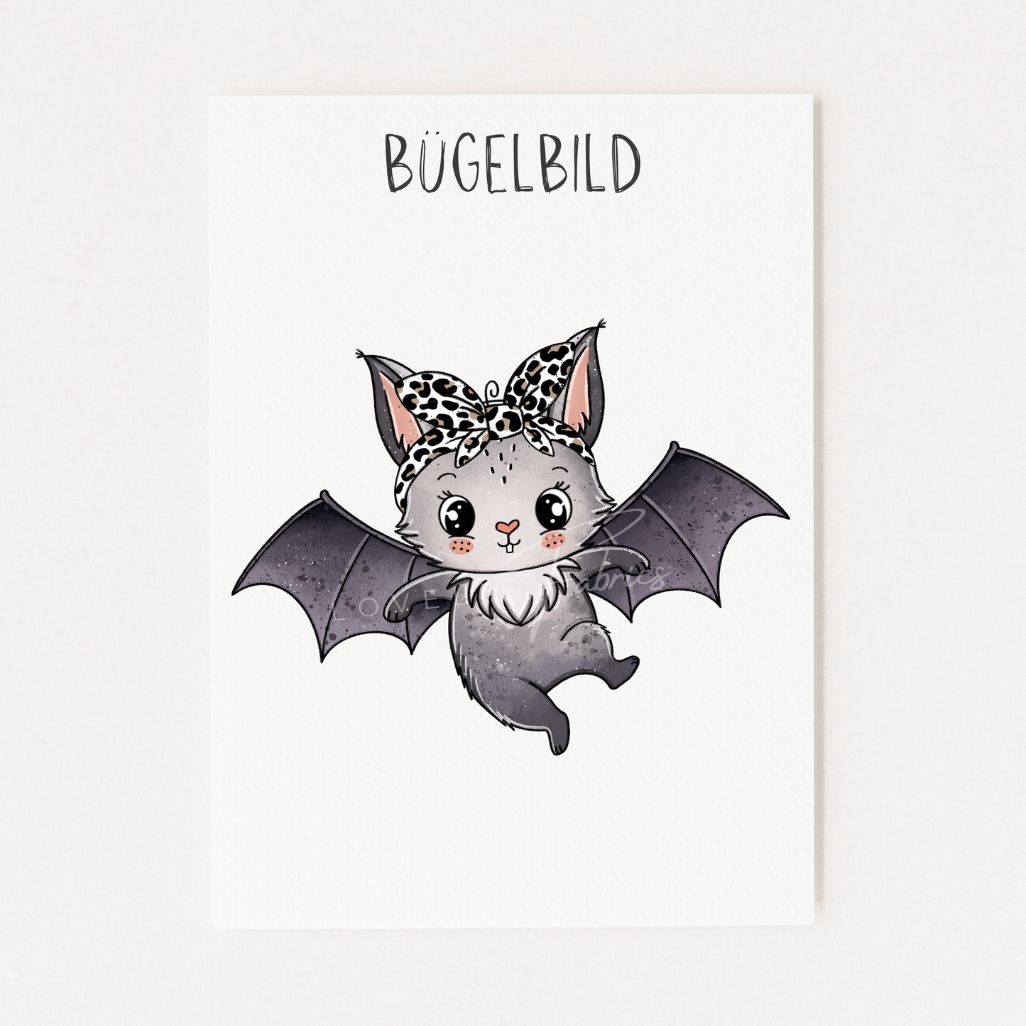 Bügelbild Fledi Fussel