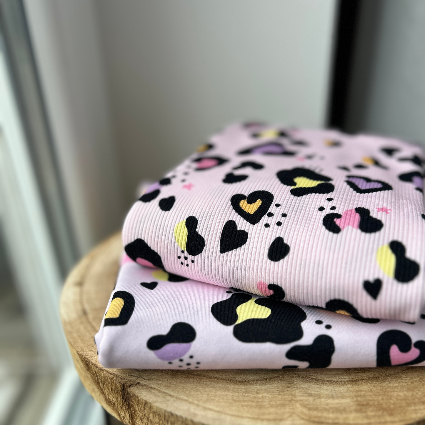 Ribjersey LeoLove Pastell Rosa