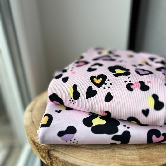 Ribjersey LeoLove Pastell Rosa